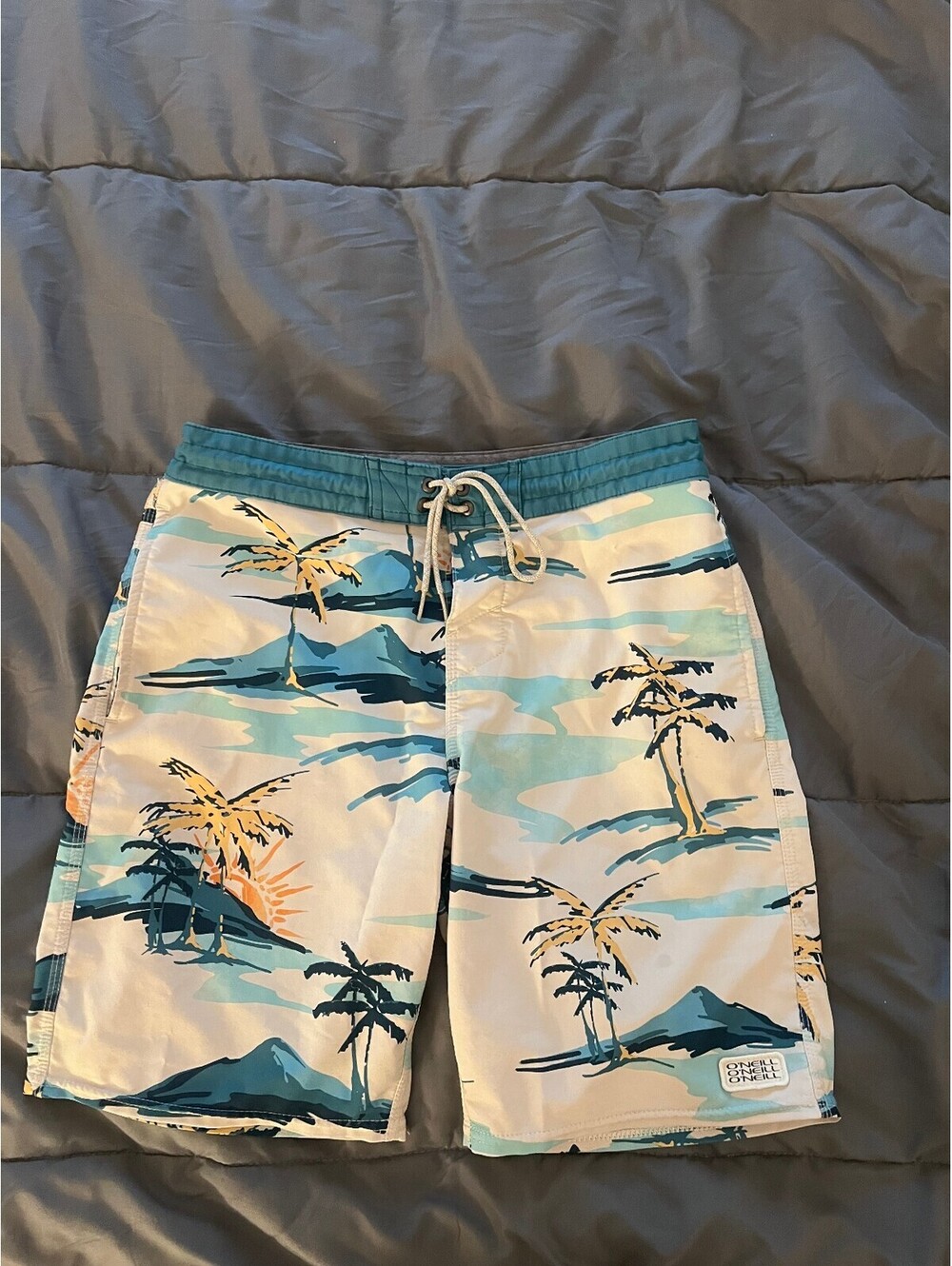 O'Neill Cruzers Board Shorts Mens size 29 Palm Tree